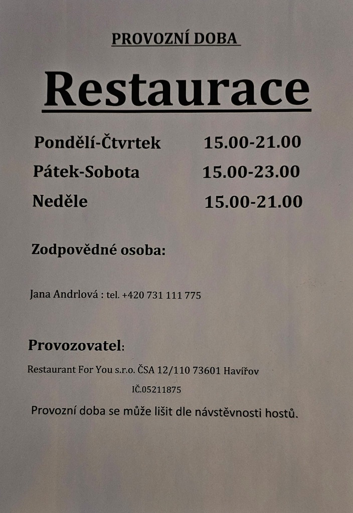 Provozní doba